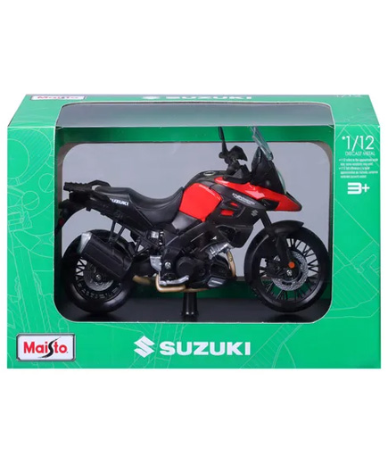Moto Colección - Suzuki V-strom 1000 Con Base (1:12) Color Rojo