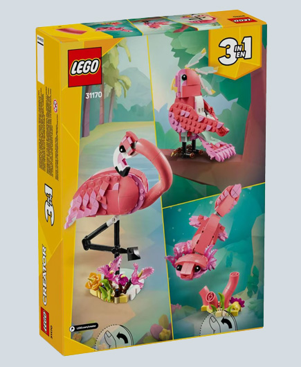 LEGO ® Creator 3 en 1 Animales salvajes: Pink Flamingo (31170)